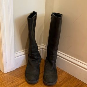 Wide Leg Black Boots
